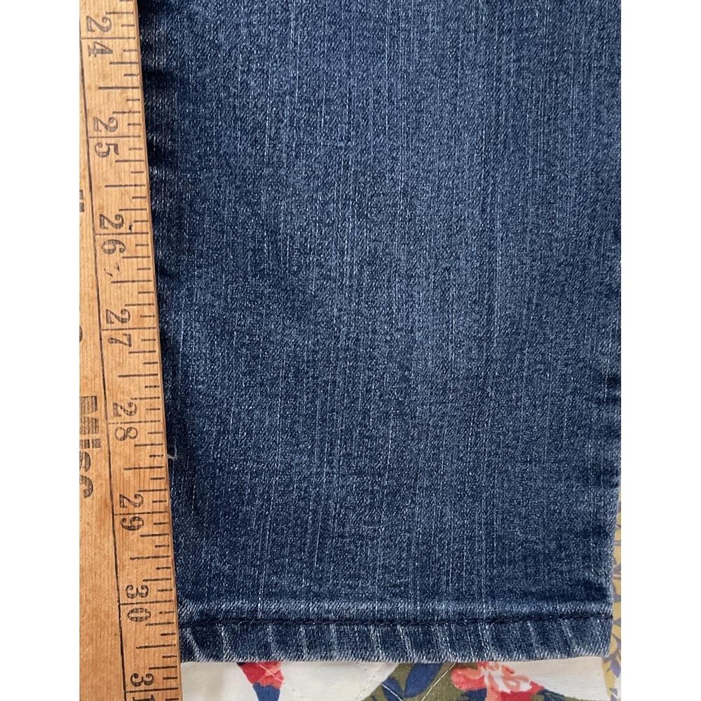 17/21 Exclusive Stretch Blue Mid Rise Straight Leg Denim Jeans Size 8 spring - Picture 6 of 16